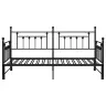 Dienos Lovos Rėmas Juoda 90 X 200 Cm Plienas