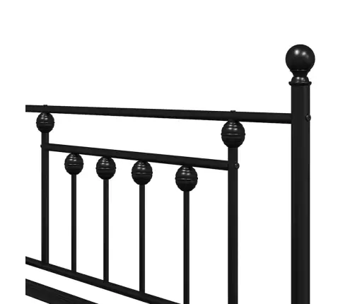 Dīvāna Rāmis Ar Izvelkamo Gultu Melnā Krāsā 100X190 Cm Tērauds Vidaxl