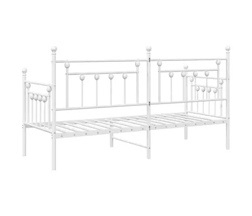 Dienos Lovos Rėmas Su Galvūgalio Balta 80 X 200 Cm Plienas