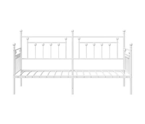 Dienos Lovos Rėmas Su Galvūgalio Balta 80 X 200 Cm Plienas