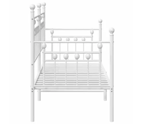 Dienos Lovos Rėmas Su Galvūgalio Balta 80 X 200 Cm Plienas