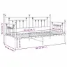 Voodiraam Valge 90 X 200 Cm Teras