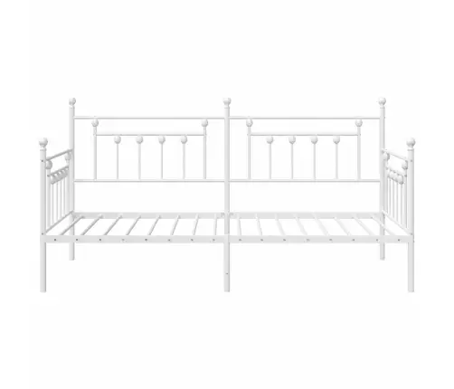 Gultas Rāmis Balts 100X190 Cm Tērauds Vidaxl