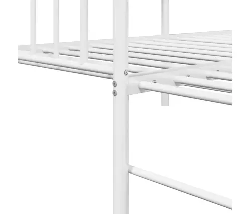 Dienos Lovos Rėmas Su Galvūgalio Balta 75 X 190 Cm Plienas