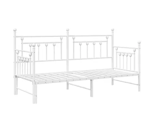 Dienos Lovos Rėmas Su Galvūgalio Balta 75 X 190 Cm Plienas