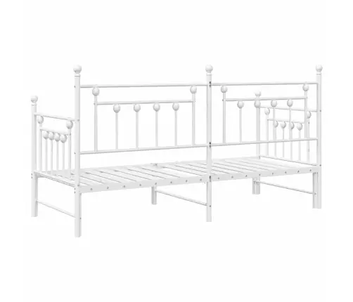 Dienos Lovos Rėmas Su Galvūgalio Balta 75 X 190 Cm Plienas