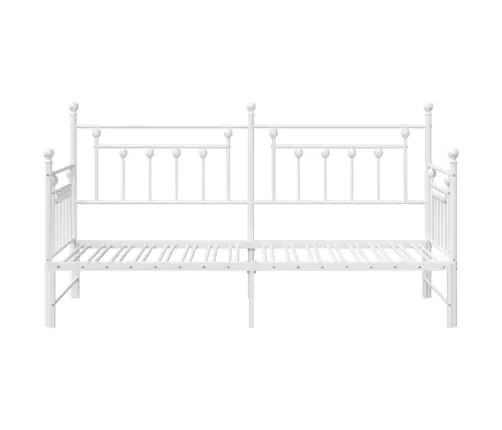 Dienos Lovos Rėmas Su Galvūgalio Balta 75 X 190 Cm Plienas