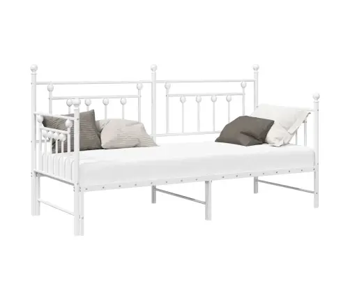 Dienos Lovos Rėmas Su Galvūgalio Balta 75 X 190 Cm Plienas