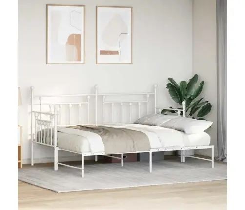 Voodiraam Valge 80 X 200 Cm Teras