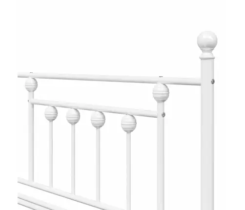 Dienas Gultas Rāmis Ar Izvelkamo Gultu Balts 100X200 Cm Tērauds Vidaxl