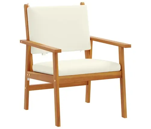 Dārza Krēsli 2 Gab. Ar Spilveniem Cietā Akācijas Koks Vidaxl