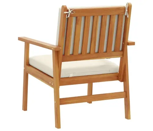 Dārza Krēsli 2 Gab. Ar Spilveniem Cietā Akācijas Koks Vidaxl