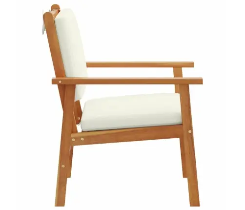 Dārza Krēsli 2 Gab. Ar Spilveniem Cietā Akācijas Koks Vidaxl