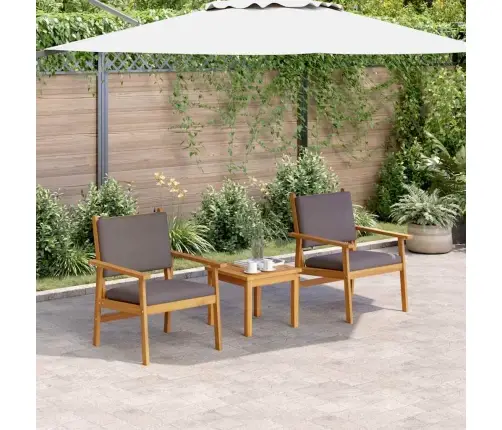 Dārza Krēsli 2 Gab. Ar Spilveniem Cietais Akācijas Koks Vidaxl