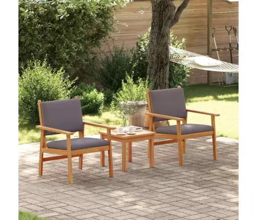 Dārza Krēsli 2 Gab. Ar Spilveniem Cietais Akācijas Koks Vidaxl