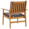 Dārza Krēsli 2 Gab. Ar Spilveniem Cietais Akācijas Koks Vidaxl