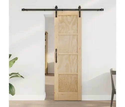 Slankios Durys Natūrali Ir Juoda 61 X 198,5 Cm