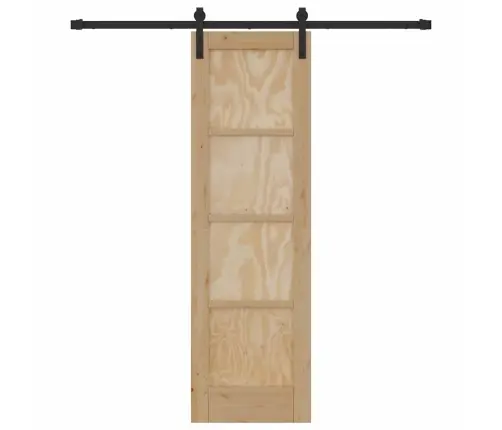 Slankios Durys Natūrali Ir Juoda 61 X 198,5 Cm