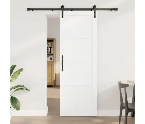 Slankios Durys Balta Ir Juoda 73,5 X 211 Cm