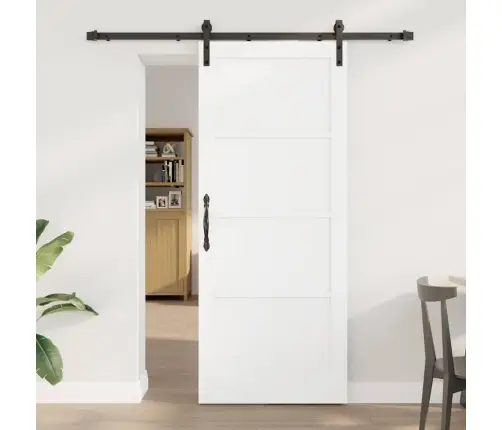 Stumdomos Durys Balta Ir Juoda 83 X 202 Cm