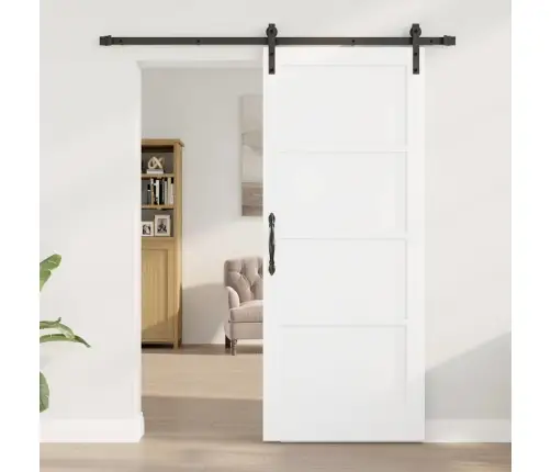 Stumdomos Durys Balta Ir Juoda 83 X 202 Cm