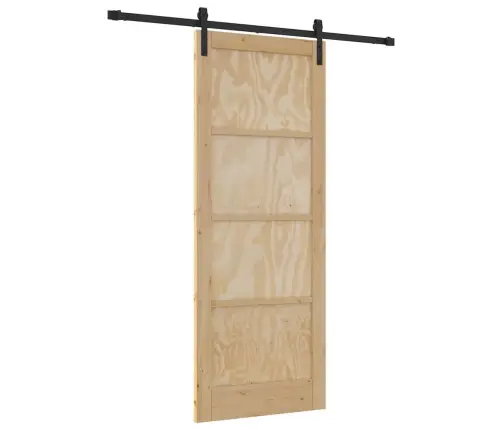 Libisev Uks Looduslik Ja Must 83 X 211 Cm