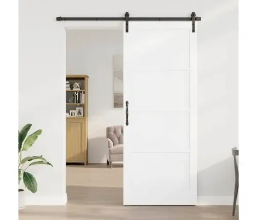 Libisev Uks Valge Ja Must 93 X 232 Cm Tahke Mänd