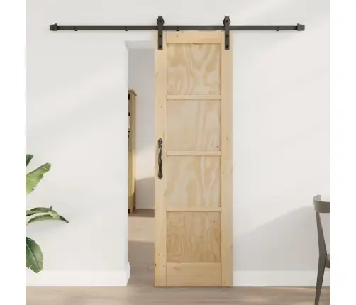 Slankios Durys Natūrali Ir Juoda 61 X 198,5 Cm