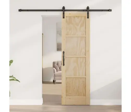 Slankios Durys Natūrali Ir Juoda 61 X 198,5 Cm