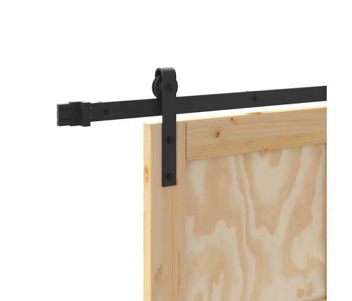 Bīdāmās Durvis Dabīga Un Melna 78 X 232 Cm Vidaxl