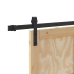 Bīdāmās Durvis Dabīga Un Melna 78 X 232 Cm Vidaxl