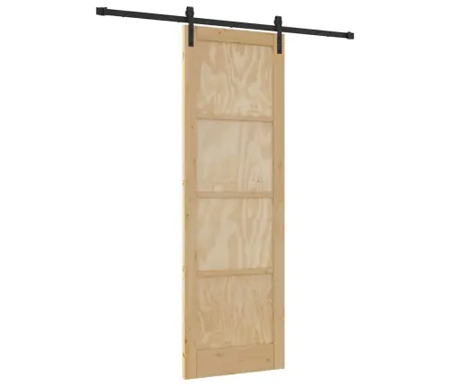 Liuguks Naturaalne Ja Must 78 X 232 Cm Tugev Männipuit Ja Teras