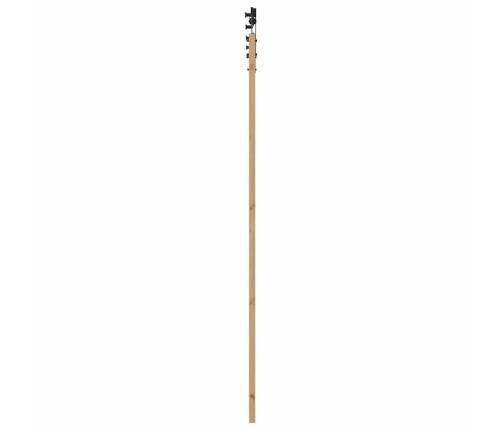 Bīdāmās Durvis Dabīga Un Melna 78 X 232 Cm Vidaxl