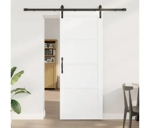 Libisev Uks Valge Ja Must 83 X 211 Cm Tahke Mänd