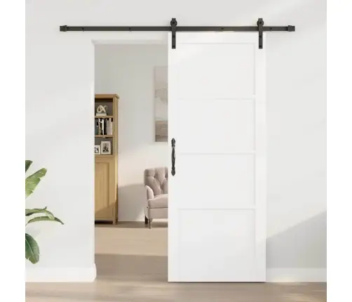 Libisev Uks Valge Ja Must 83 X 211 Cm Tahke Mänd