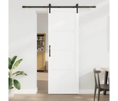 Libisev Uks Valge Ja Must 83 X 232 Cm Tahke Mänd