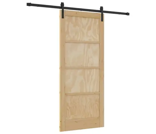 Stumdomos Durys Natūralios Ir Juodos Spalvos 86 X 198.5 Cm Stumdomos Durys Natūralios Ir Juodos Spalvos 86 X 198.5 Cm