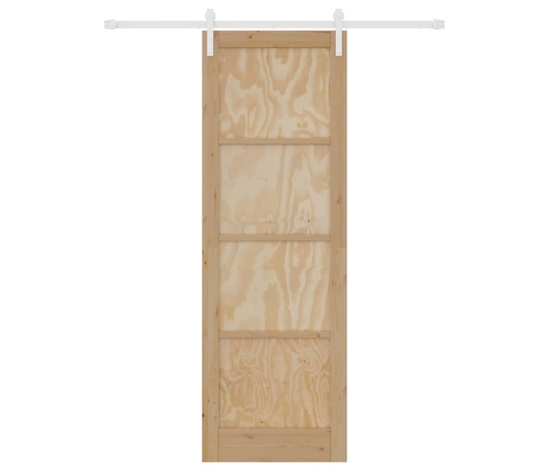 Bīdāmās Durvis Ar Montāžas Komplektu 78X232 Cm Cietā Priedē Vidaxl