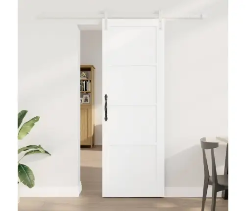 Slankios Durys Balta 73,5 X 211 Cm Kietos Pušies Mediena