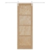 Bīdāmās Durvis Ar Mehāniķu Komplektu 78X232 Cm Cieta Priedes Koks Vidaxl