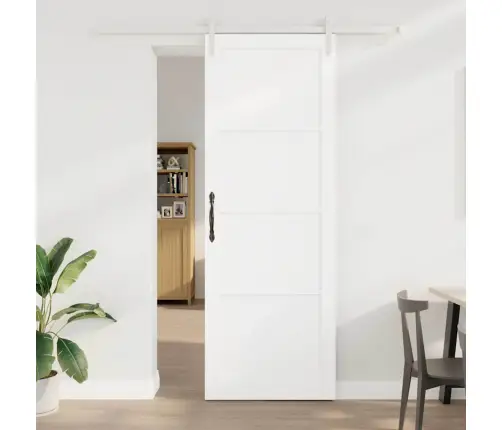 Slankios Durys Balta 83 X 232 Cm Kietos Pušies Mediena