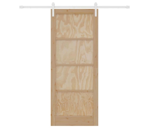 Liuguks Looduslik Ja Valge 86 X 211 Cm Tugev Männipuit Ja Teras