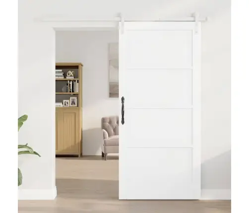 Slankios Durys Balta 93 X 202 Cm Kietos Pušies Mediena