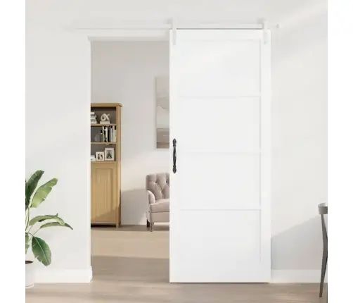 Slankios Durys Balta 93 X 232 Cm Kietos Pušies Mediena