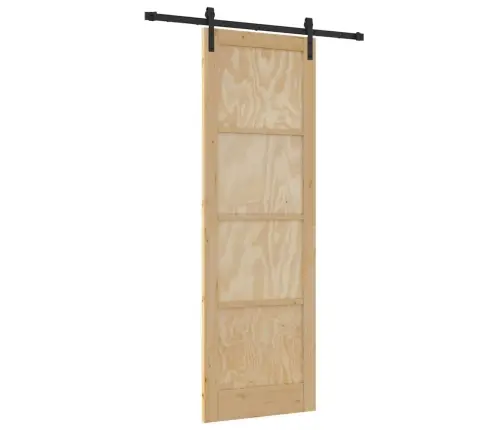 Liuguks Naturaalne Ja Must 78 X 232 Cm Tugev Männipuit Ja Teras