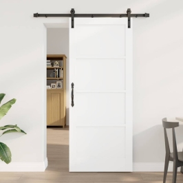 Slīdošās Durvis Balta Un Melna 83 X 202 Cm Vidaxl