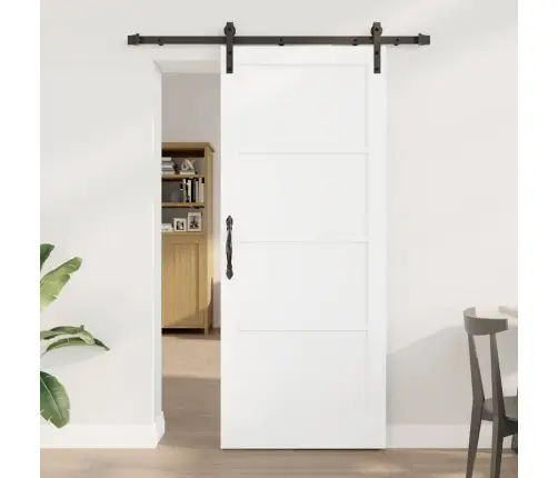 Libisev Uks Valge 83 X 202 Cm Tahke Mänd