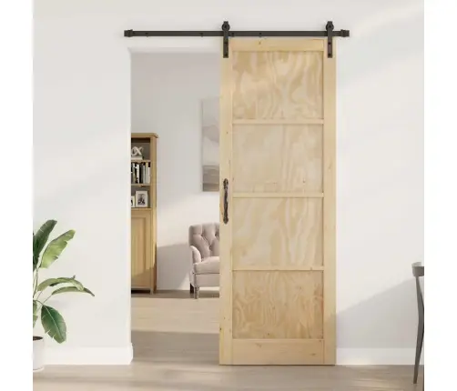 Liuguks Naturaalne Ja Must 83 X 232 Cm Tugev Männipuit Ja Teras Liuguks Naturaalne Ja Must 83 X 232 Cm Tugev Männipuit Ja Teras