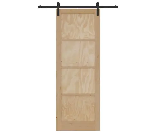 Liuguks Naturaalne Ja Must 83 X 232 Cm Tugev Männipuit Ja Teras Liuguks Naturaalne Ja Must 83 X 232 Cm Tugev Männipuit Ja Teras