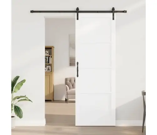 Slankios Durys Balta 83 X 232 Cm Kietos Pušies Mediena